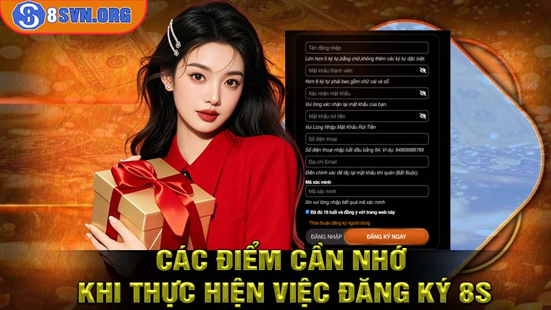 Các điểm cần nhớ khi thực hiện việc đăng ký 8S